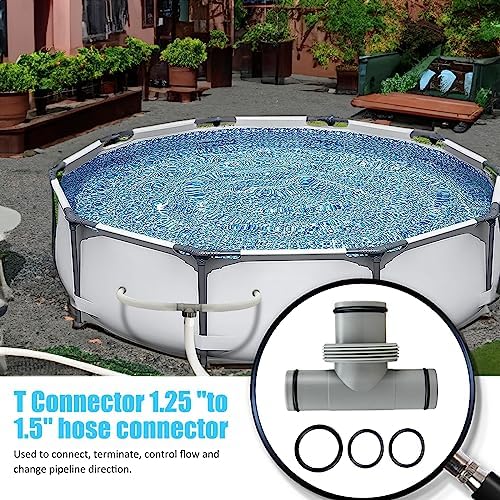 Hose Adapter and Filter Pump Hose Connector, T-Connector 1.5 in to 1.5 in Pool Hose Connector (1.5 in to 1.25in) - Image 3