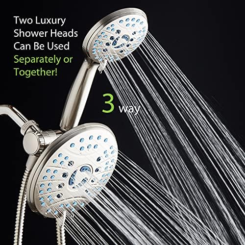 AquaCare 50-mode High Pressure 7 inch Shower Head Combo w/Dual Power Wash - Image 2