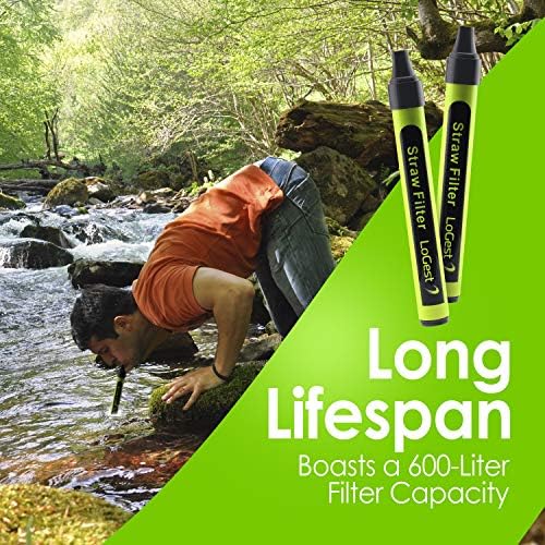 4 Pack Water Filter Straw - Water Purifying Device - Portable Personal Water Filtration Survival - for Emergency Kits Outdoor Activities and Hiking - Water Filter Camping Travel Survival Backpacking - Image 5