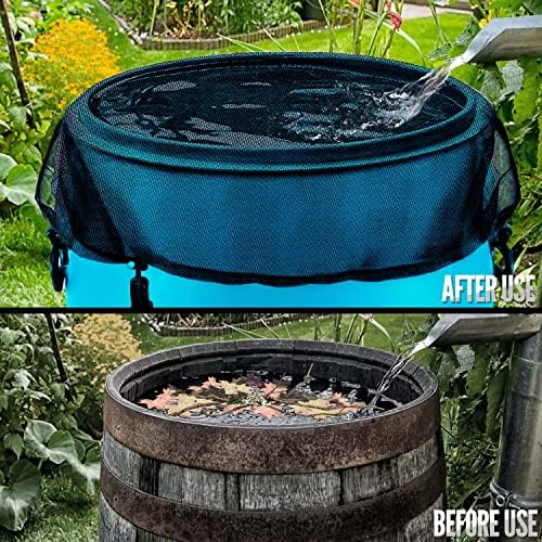 2Pcs Rain Barrel Mesh Cover with Drawstring, Rain Barrel Net - Image 6