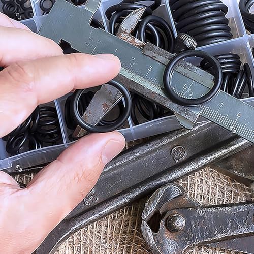 KEZE 400 Pcs Hydraulic O-Ring Flat Face Fittings 9 Size Buna-N 70A O Rings Seal Kit for Hydraulic Fitting,Cylinders,ORS/ORFS Flat Face Hydraulic Fittings (Flat Face Size 1/4"-2") - Image 7