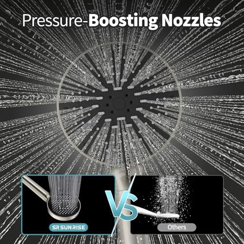 SR SUN RISE High Pressure Filtered Handheld Shower Head 9 Spray（4 filters） - Image 3