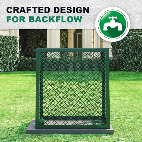 Yeeoy Steel Backflow Preventer Security Cage for Outside 30″L x 13″W x 30″H - Image 7