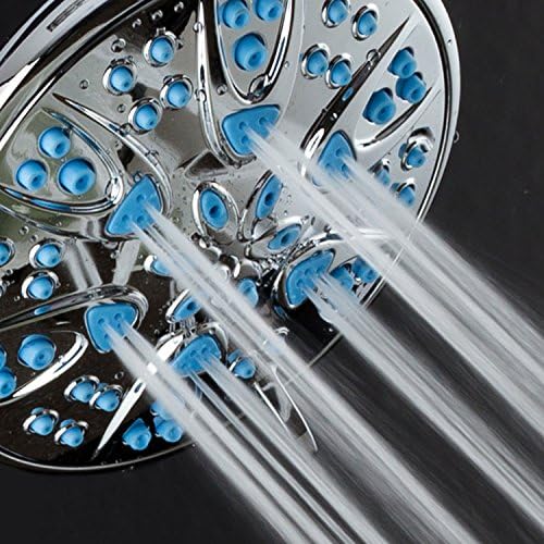 AquaDance 5514 Antimicrobial/Anti-Clog High-Pressure 6-Setting Hand with Microban Nozzle Protection from Growth of Mold, Mildew & Bacteria for Stronger Shower! 4" Wave Blue – 1.8 GPM - Image 5