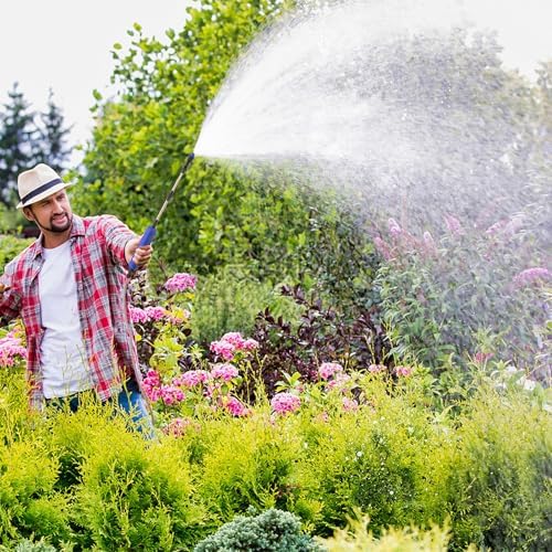 Electric Garden Sprayer, Portable Battery Powered Watering Wand, Rechargeable Plant Spray Mister with Telescopic Wand and 10ft Water Hose for Yard Lawn Weeds Plants,Type-C Charging, Blue - Image 7