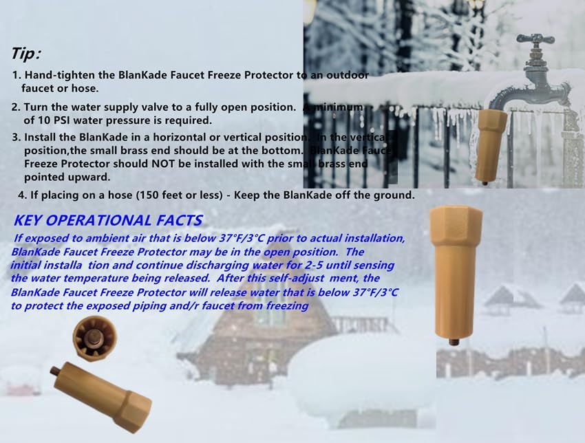 Outdoor Faucet Freeze Protector for Outdoor Faucets That are Exposed to Freezing Temperatures,Outdoor Faucet Freeze Protector| Durable Replacement for Faucet Covers for Winter ((2 Pack)) - Image 6