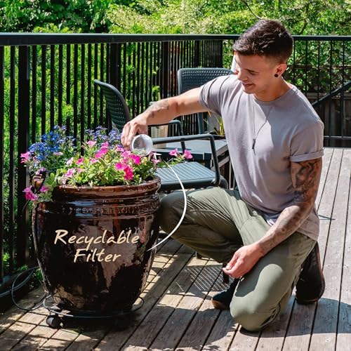 Single Replacement MINA Alkaline Water Fluoride Filter by Santevia | Single at Home Water Pitcher Filter Adds Minerals | Fluoride, Chlorine & Lead Filteration | American Filtration Media - Image 6