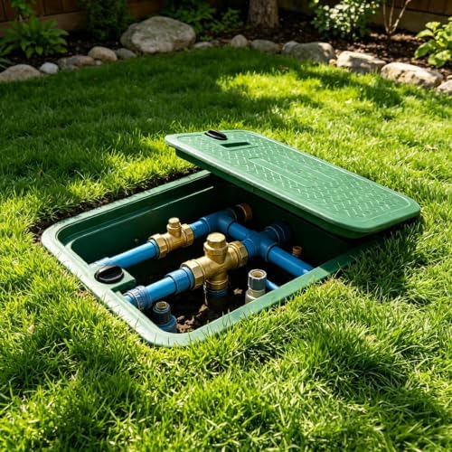12x17 Inch Irrigation Valve Box Cover, Sprinkler Valve Lid with Hinged Design, for Outdoor Irrigation Valve Box Watering Equipment, Box Not Included - Image 4