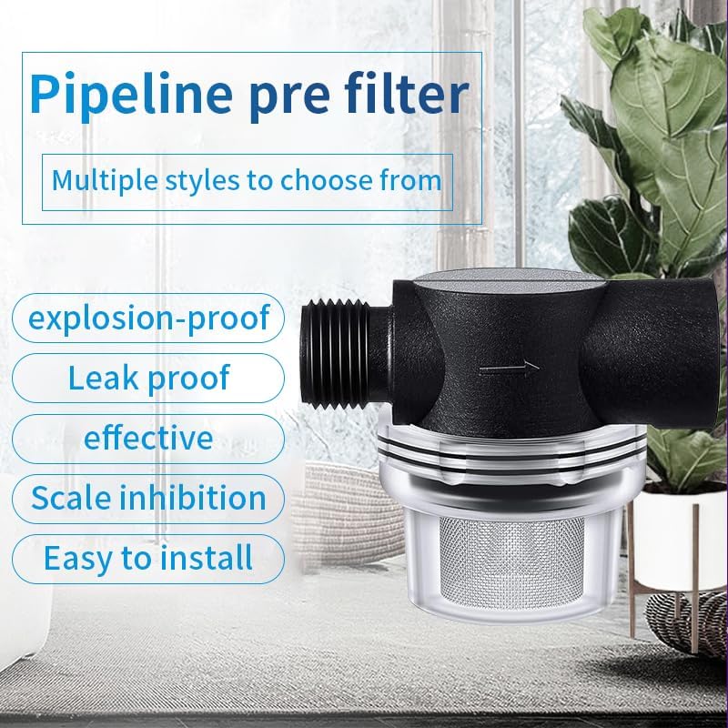 Water Pump Strainer, 1/2 Inch Hose Barb in-Line Strainer Twist-On Sprayer Filter for Water Pump RV Camper Marine Boat Lawn - Image 5