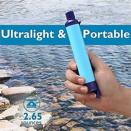 RYTM 3X Personal Water Filter Outdoor Portable Straw Emergency Survival Gear Filtration Water Solutions Emergency Survival Gear for Travel Hunting Fishing Outing - Image 6