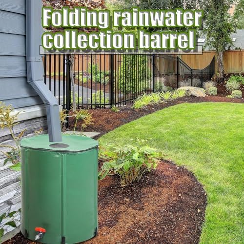 Portable Rainwater Harvesting System Water Storage Tank with Filter Rain Barrel Ideal for Garden/Outdoor/Lawn Use(Noir,1000L) - Image 3