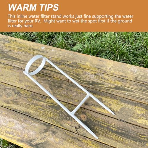 RV Water Filter Stand, Rust-Resistant Iron Holder, Anti-Kink, Tool-Free - Image 6