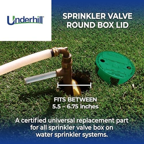 Underhill Sprinkler Valve Round Box Lid, VersaLid 6 Inch to 7 Inch Universal Cover for Automatic Irrigation System, Green, VL-6-4, 4 Pack - Image 2