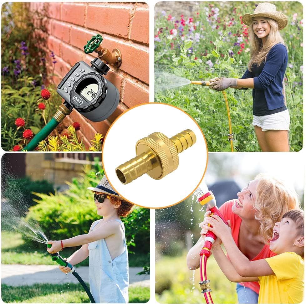Hooshing 3/8" Garden Hose Repair Kit, Male and Female Hose Mender Connector - Image 4