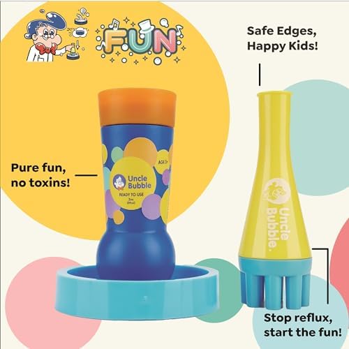 Uncle Bubble Mini Bubble Blower - Bubbles Toy for Toddlers & Kids - Image 4